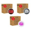Lexton Love Combo of 2Pcs Red, 2Pcs Pink & 1Pcs White 40 LED String Light | Decoration Lighting Bulbs Ladi for Diwali, Christmas | Set of 5...