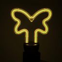 Lexton Neon Led Bulb with Holder |Butterfly Neon Bulb| Warm White | E27 | 4W | For Indoor Decorations, Birthdays, Room, Anniversary, Halls and Restaurants...