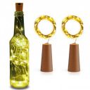 Lexton Wine Bottle Cork Lights – 20 LEDs Copper Wire String Lights (Warm White, Pack of 2)...