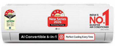 LG 1 Ton 4 Star,New star rated,DUAL Inverter Split AC (AS-Q13JNYE)