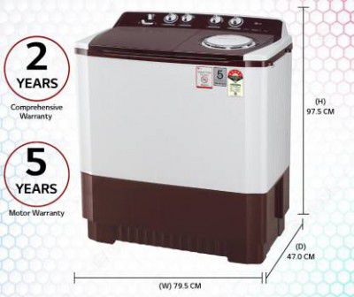 LG 10 kg White Load Washing Machine P1050SRAZ