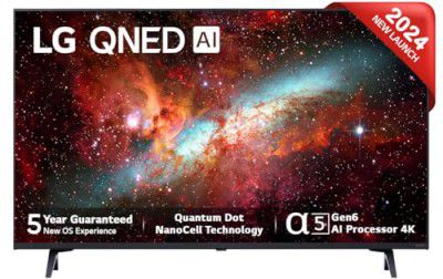 LG 108 cm (43 inches) QNED-75 Year 2024 Edition 4K Ultra HD (3840x2160) Smart WebOS QNED TV 43QNED75SRA (Black)