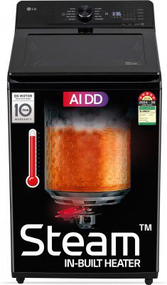 LG 11 kg Fully Automatic Top Load with In-built Heater Black (TX311SWO) Washing machine