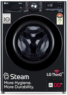 LG 12 Kg, 5 Star, AI Direct Drive Technology, Wi-Fi, Steam Fully Automatic Front-Loading Washing Machine (FHP1412Z5O)