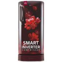 LG 185 L 5 Star Inverter Direct-Cool Single Door Refrigerator (GL-D201ASCU, Scarlet Charm, Base stand with drawer)...