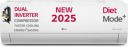 LG 2025 Model AI Convertible 6-in-1 1.5 Ton 3 Star Split AI Dual Inverter AC - White (US-Q18JNXE, Copper Condenser)...