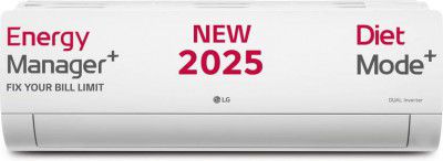 LG 2025 Model AI Plus Convertible 6-in-1 1.5 Ton 3 Star Split AI Dual Inverter with Energy Manger Plus,4 Way Swing, Voice Control, HimClean, VIRAAT Mode and Diet Mode Plus AC with Wi-fi Connect - Whit