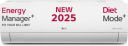 LG 2025 Model AI Plus Convertible 6-in-1 1.5 Ton 3 Star Split AI Dual Inverter with Energy Manger Plus,4 Way Swing, Voice Control, HimClean, VIRAAT Mode and Diet Mode Plus AC with Wi-fi Connect - Whit...
