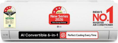LG 2026 Model 1.5 Ton 3 Star Split Inverter AC (AS-Q18JNXE1, White)
