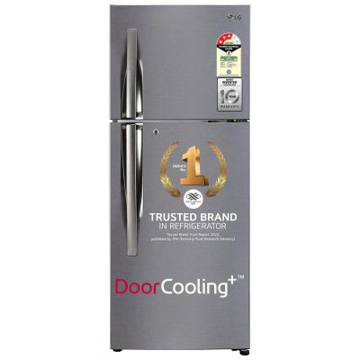 LG 260L 3 Star Smart Inverter Frost-Free Double Door Refrigerator (GL-I292RPZX, Shiny Steel, Fastest Ice Making)