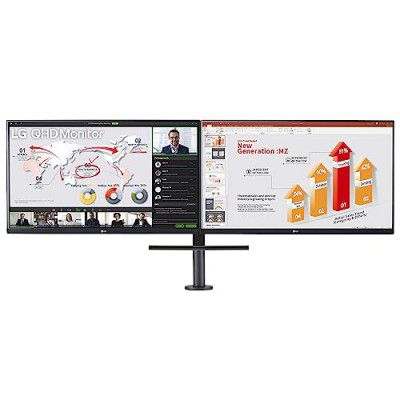 LG 27" 27QP88D IPS QHD Monitor Dual Ergo Stand