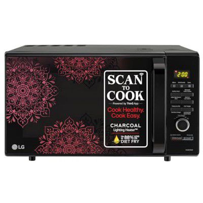 LG 28 L Charcoal Convection Healthy Microwave Oven (MJ2887BIUM)