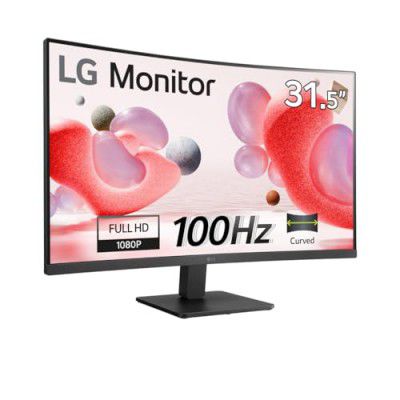 LG (31.5") Curved Full HD LED Backlit VA Panel with HDMI X 2, 3-Side Virtually Borderless Monitor (32MR50C-BB.CTRVMR)
