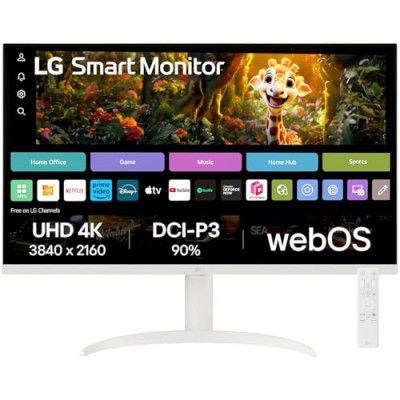 LG 32SR75U Smart Monitor 32" Remote Control, White