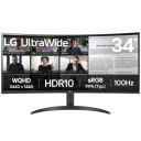 LG 34" 21:9 Curved Ultra Wide Monitor 4WR50QK...