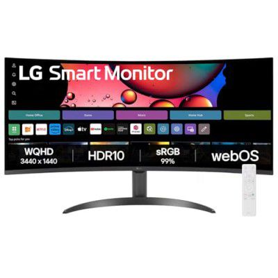 LG 34SR60QC 34" Curved (1800R) UltraWide 21:9 Smart Monitor