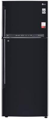 LG 471 L 4 Star Inverter Frost-Free Double Door Refrigerator (GL-T502FES4, Ebony Sheen)