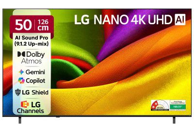 LG (50") NU87 AI Series Nano HD Smart webOS VA LED TV 50NU870BPLA