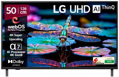 [Extra Rs 2500 OFF] LG (50") UA82 Series HD Smart webOS TV, ( 50UA82006LA )