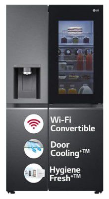 LG 630 L Frost-Free Inverter Wi-Fi InstaView Door-In-Door Side-By-Side Refrigerator (GL-X257AMC3)