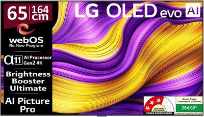 LG (65") OLED Ultra HD (4K) Smart WebOS TV 2025 Edition with Alpha 11 AI Processor 4K Gen2 (OLED65G56LA)