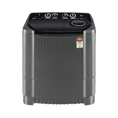 LG 8.5 kg 5 Star Semi-Automatic Top Load Washing Machine (P8535SKMZ, Middle Black, Roller Jet Pulsator)