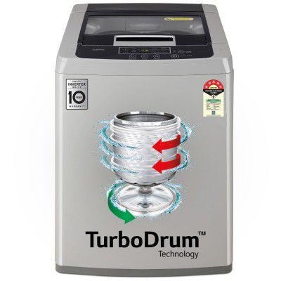[Extra ₹4250 OFF] LG 8 Kg 5 Star Inverter Fully-Automatic Top Load Washing Machine (T80SKSF1Z)