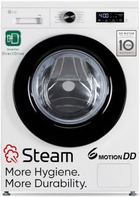 LG 8 Kg 5 Star Steam, Inverter Direct Drive Technology Washing Machine (FHB1208Z2W)