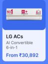 LG ACs from Rs.30892 in Flipkart Big Billion Days Sale....