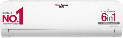 LG AI Convertible 6-in-1 Cooling 2024 Model 0.8 Ton 3 Star Split Dual Inverter HD Filter with Anti-Virus Protection with VIRAAT Mode & ADC Sensor AC - White  (TS-Q10ENXE, Copper Condenser)