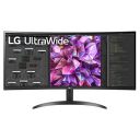 LG Electronics 34Wq60C Curved Ultrawide Monitor, 34 Inch IPS Qhd, Multitasking Ease, Color Calibrated - Display Port...