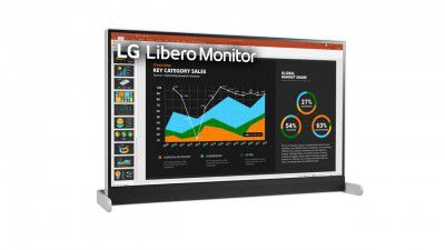 LG Libero Monitor 27" Inch with Detachable Full HD Webcam, Built-in Speakers and USB C
