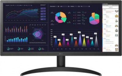 LG Ultra Wide Monitor 26 inch WFHD LED Backlit Monitor (26WQ500)  (Response Time: 5 ms)