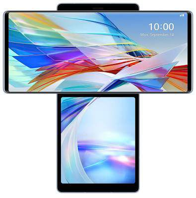 LG Wing (Illusion Sky, 8GB RAM, 128GB Storage)