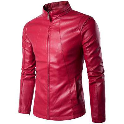 LH Pure Genuine Leather Jacket for Men's (L - MAROON)