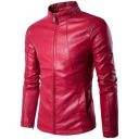 LH Pure Genuine Leather Jacket for Men's (L - MAROON)...