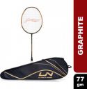 LI-NING Ignite 7 Black, Gold Strung Badminton Racquet (Pack of: 1, 77 g)...
