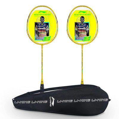 Li-Ning XP-70-IV Strung Badminton Racquet ( BLACK/GOLD , S2 , 90-95 grams , 18-20 lbs )