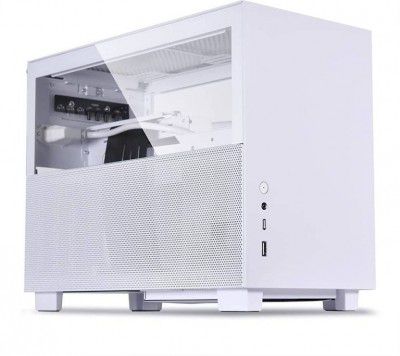 Lian Li Q58W3 - PCIE 3.0 Mini Tower Cabinet with USB 2.0 and USB 3.0 Ports Compatible with Computer  (White)
