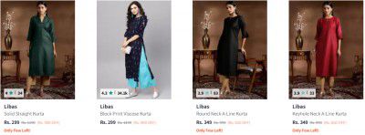 Libas Women's Kurta Upto 84% Off | Starts at Rs 249