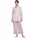 Libas White Printed Cotton Night Suit...
