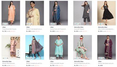 Libas Women's Kurta Set Upto 88% Off | Starts at Rs 349