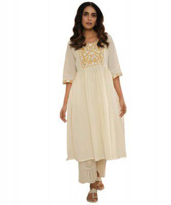 Libas Women's Printed Cotton A-Line Kurta