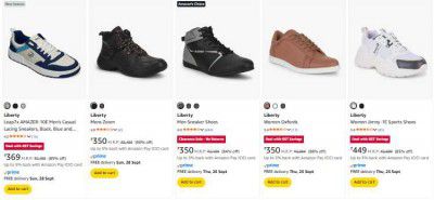 Amazon : Upto 90% OFF | Liberty Footwear