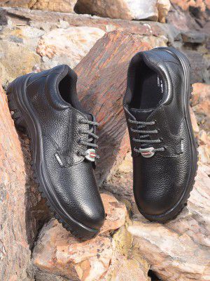 Liberty Freedom SURKSHA1SK Safety Shoes for Men's with PU Insole | Comfortable for All Weather