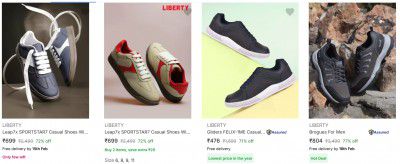 Liberty Mens Footwear at Minimum 70% off