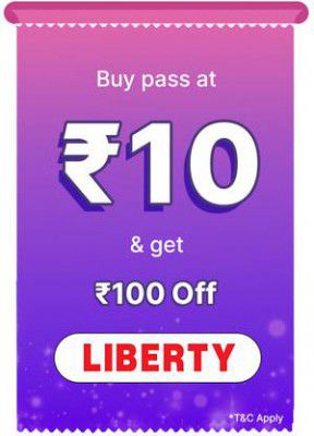 BBD Sale | Liberty Pass only at Rs.10 and get discount of 25% upto Rs 100  