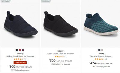 Liberty Womens Sneaker Starts @₹152