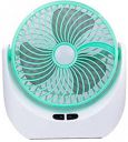 LICHEE Portable Mini USB Rechargeable Fan with LED Lighting & 4-hours Battery Backup Fan Air Cooling Portable Charging Standing Fan Mini-Fan USB Rechargeable USB Air Cooler  (Multicolor)...