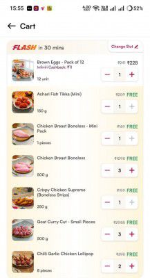 Licoius multiple free items | Min. order of ₹199
